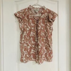 NWOT Women's RACHEL Rachel Roy Paisley Blouse‎ - Size Small Multicolored